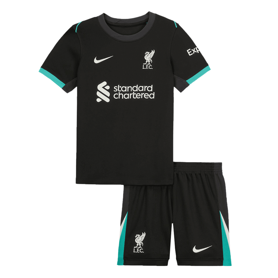 Kid's Liverpool Away Soccer Jersey Kit(Jersey+Shorts) 2024/25