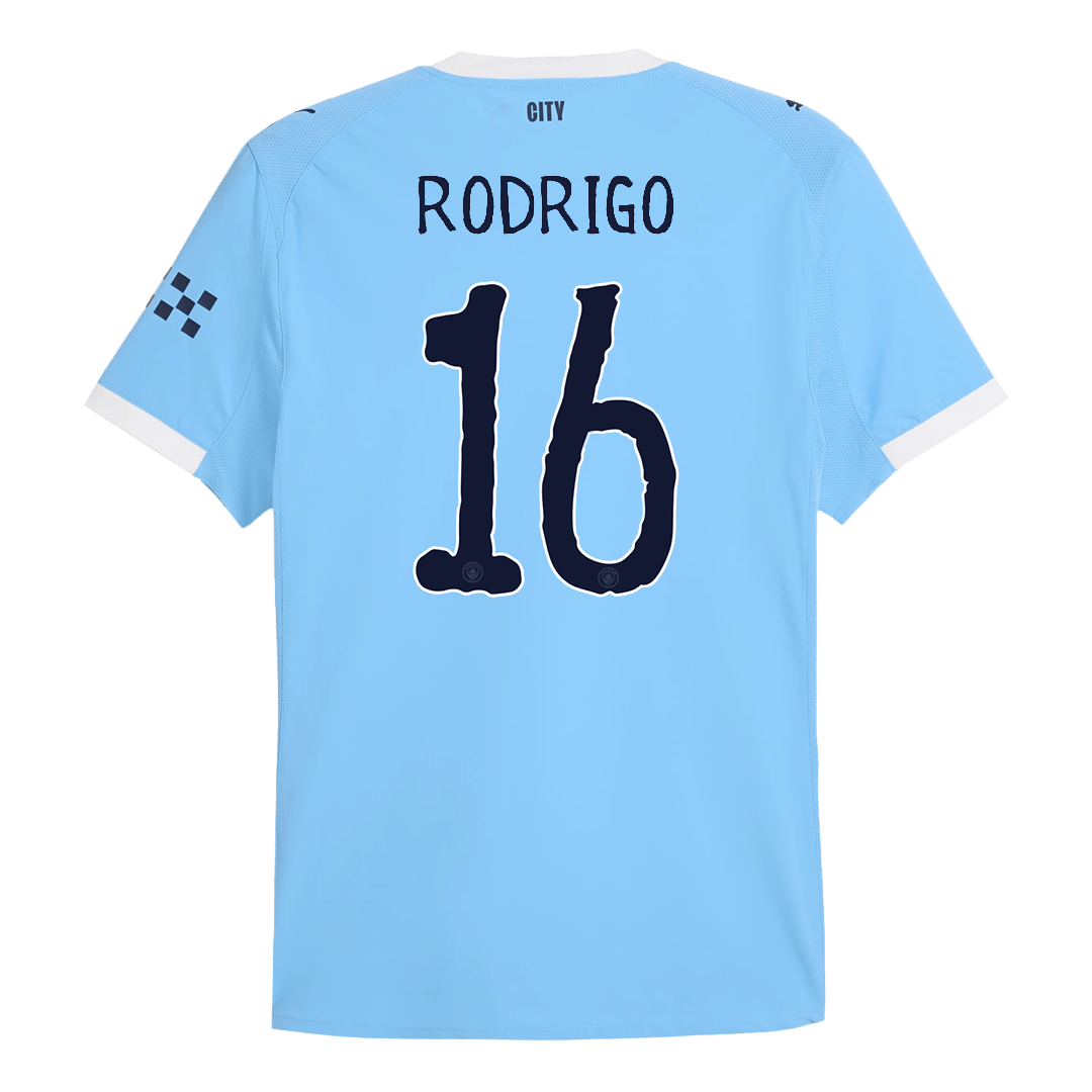 RODRIGO #16 Manchester City Home Soccer Jersey 2025/26 - Club World Cup Player Version - Image 3