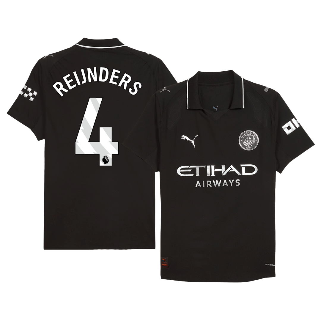 REIJNDERS #4 Manchester City Away Soccer Jersey 2025/26 Player Version