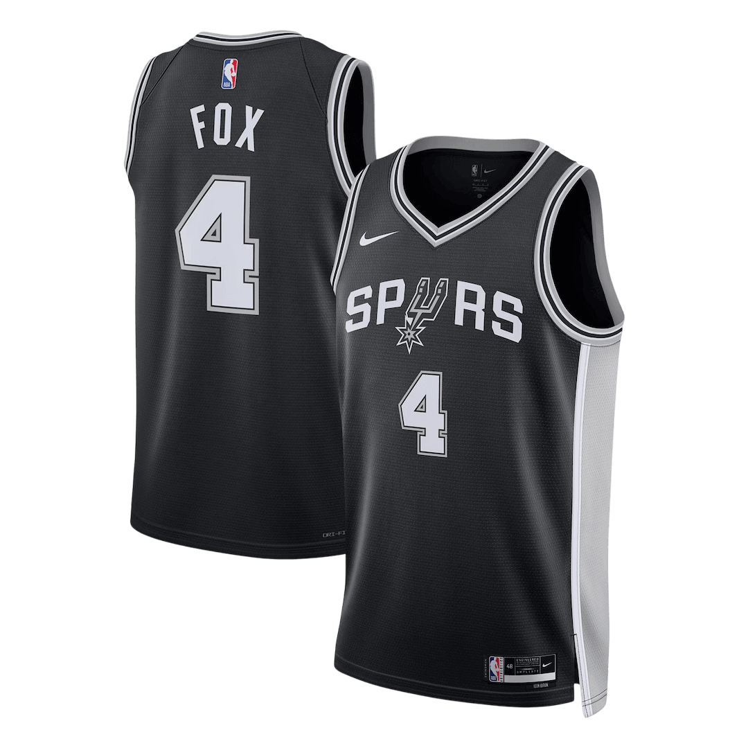 San Antonio Spurs Fox #4 Swingman NBA Jersey - Icon Edition