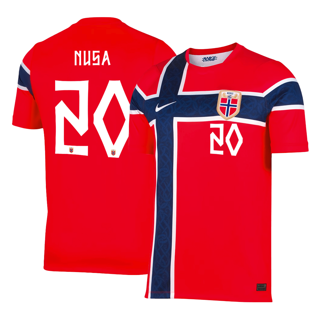 NUSA #20 Norway Home Soccer Jersey 2026