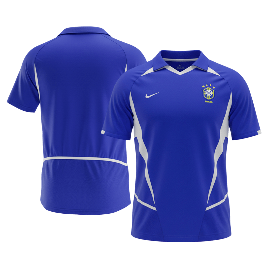Retro 2002 Brazil Away Soccer Jersey - Image 3