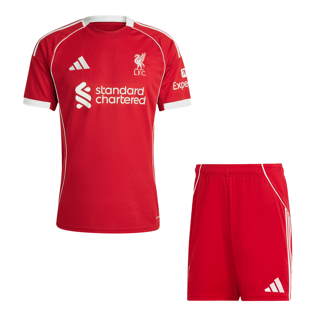 Liverpool Home Soccer Jersey Kit(Jersey+Shorts) 2025/26