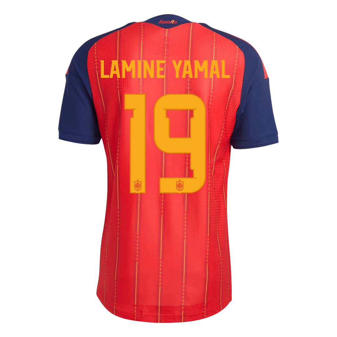 LAMINE YAMAL #19 Spain Home Soccer Jersey 2026 Player Version - Image 3