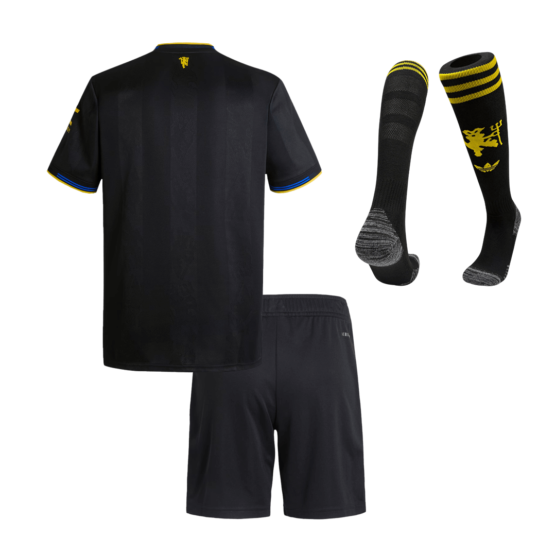 Kid's Manchester United Third Away Soccer Jersey Kit(Jersey+Shorts+Socks) 2025/26 - Image 2
