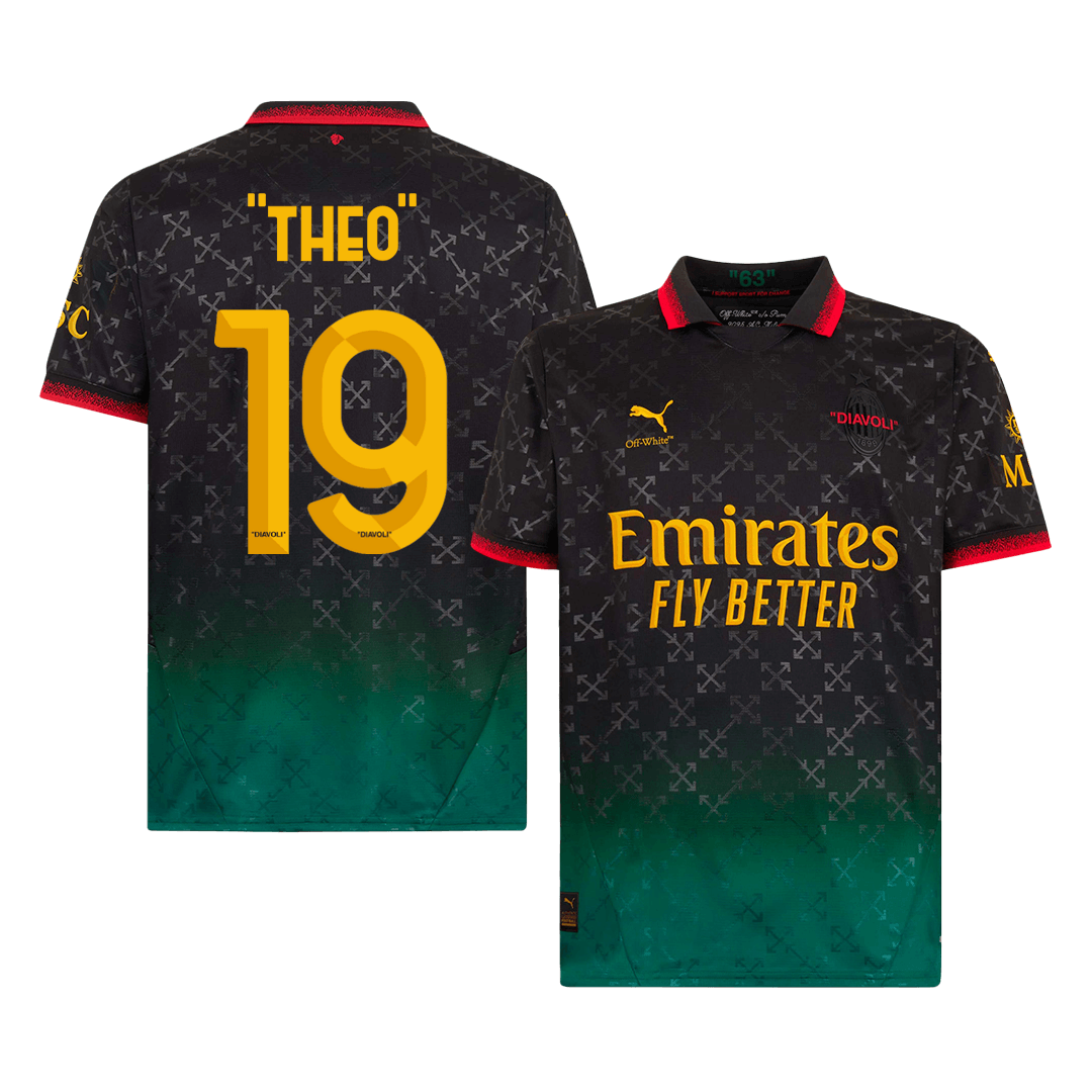 "THEO" #19 AC Milan Fourth Away Soccer Jersey 2024/25
