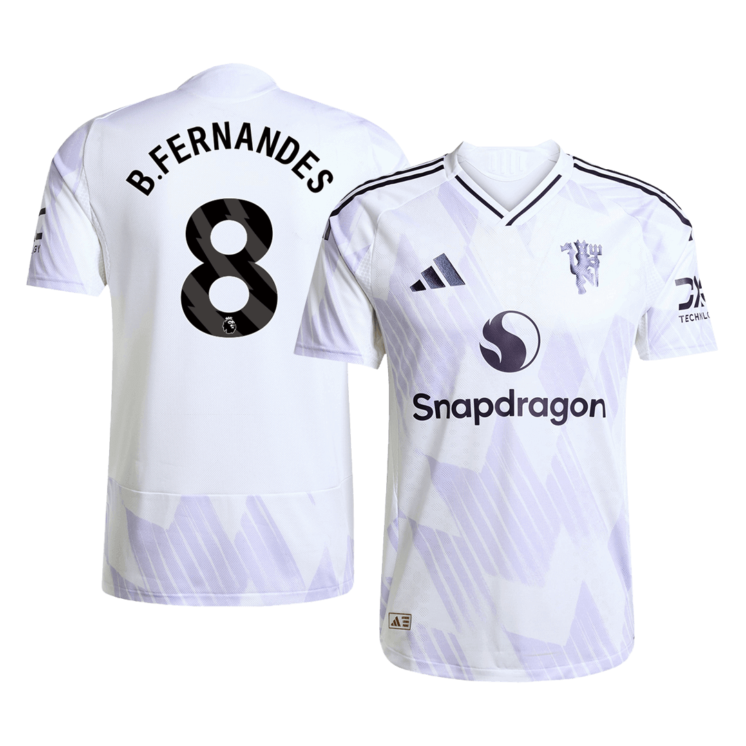 B.FERNANDES #8 Manchester United Away Soccer Jersey 2025/26 Player Version