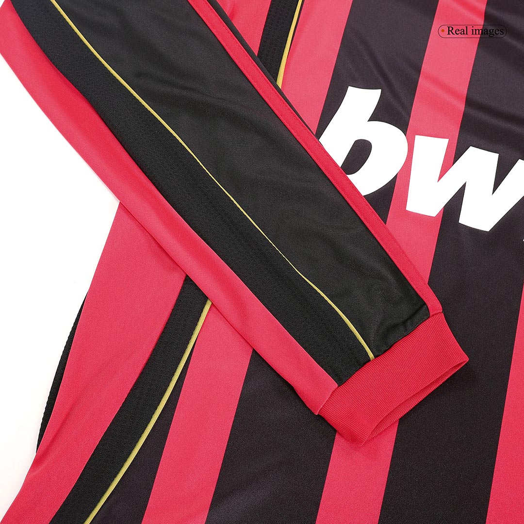 Retro 2006/07 AC Milan Home Long Sleeve Soccer Jersey - Image 6