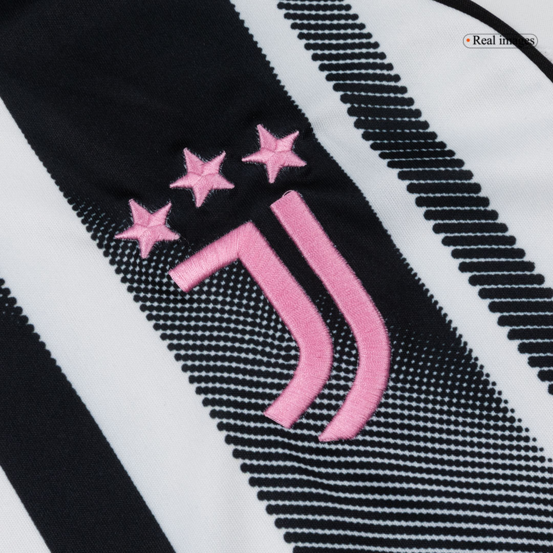 Juventus Home Long Sleeve Soccer Jersey 2025/26 - Image 4