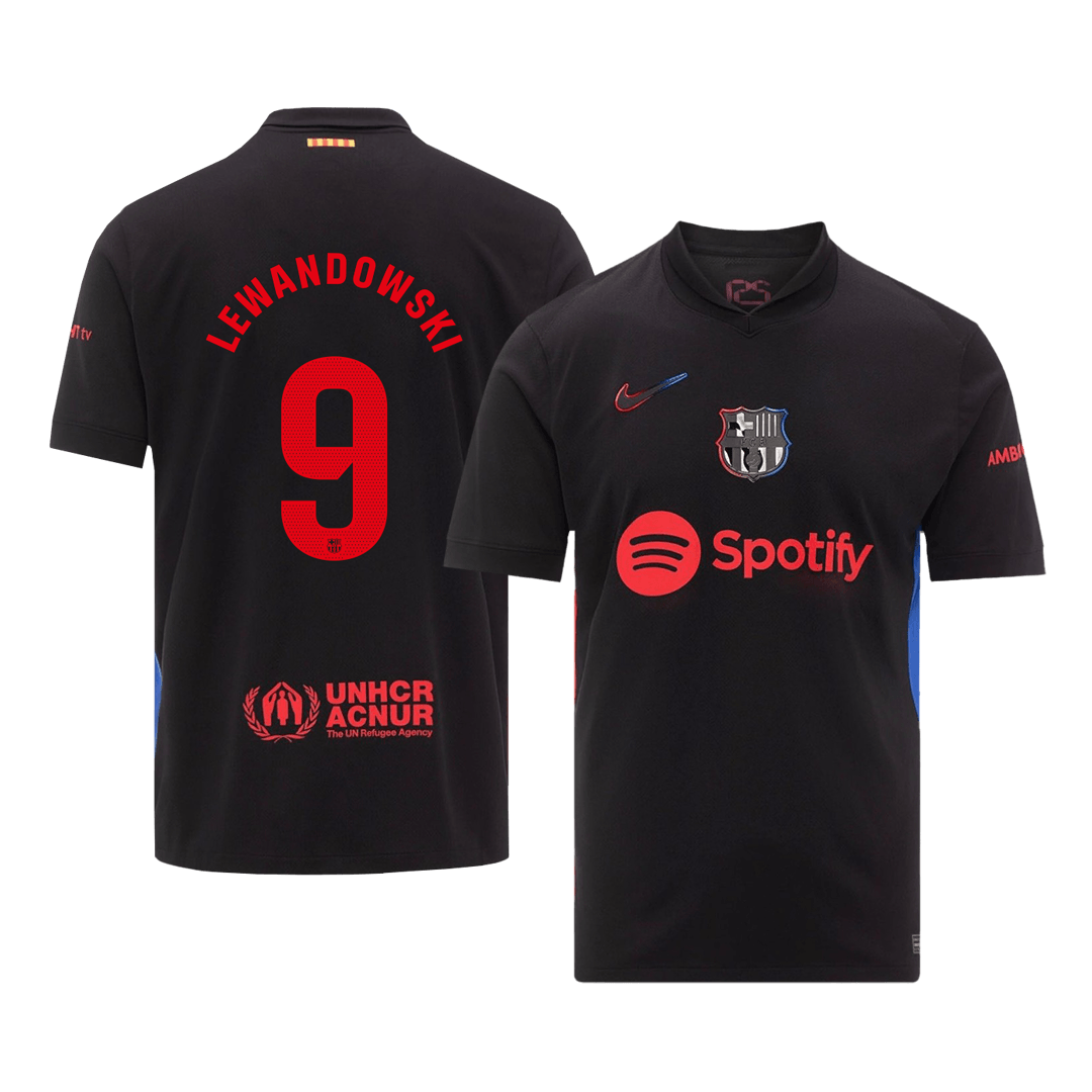 LEWANDOWSKI #9 Barcelona Away Soccer Jersey 2024/25