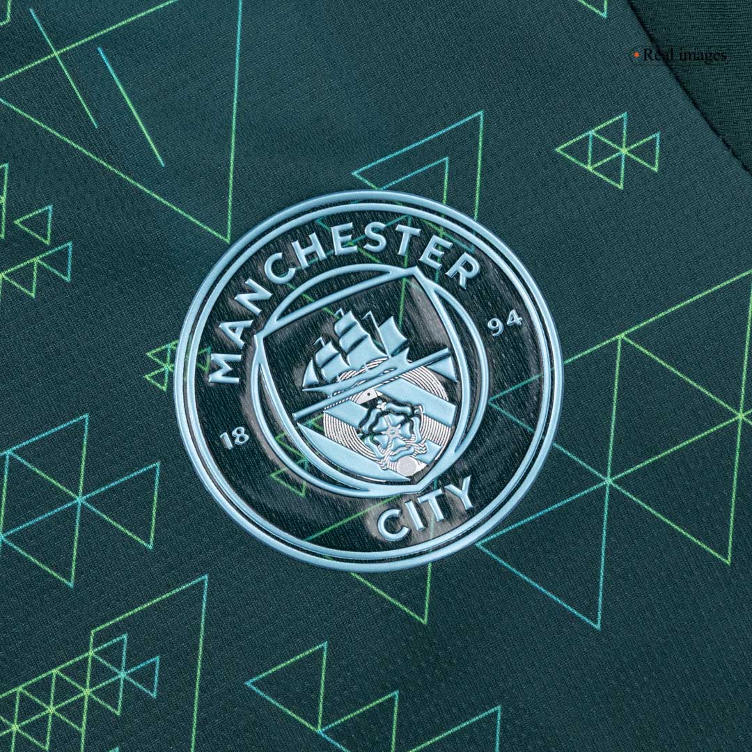 Manchester City Fourth Away Soccer Jersey Kit(Jersey+Shorts) 2025/26 - Image 5