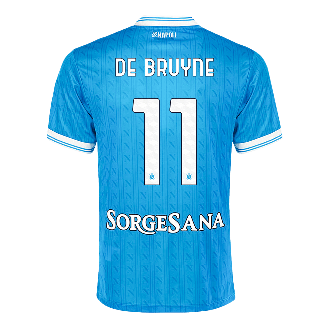 DE BRUYNE #11 Napoli Home Soccer Jersey 2025/26 - Image 3