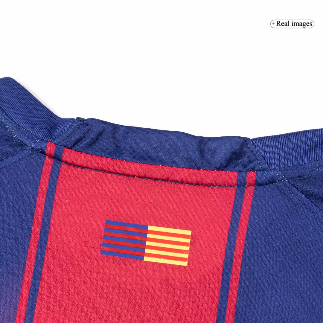 Barcelona Home Long Sleeve Soccer Jersey 2025/26 - Image 11