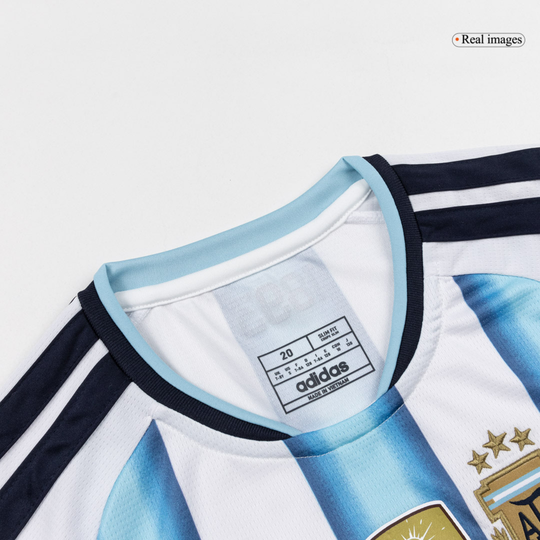 Kid's Argentina Home Soccer Jersey Kit(Jersey+Shorts+Socks) 2025/26 - Image 3