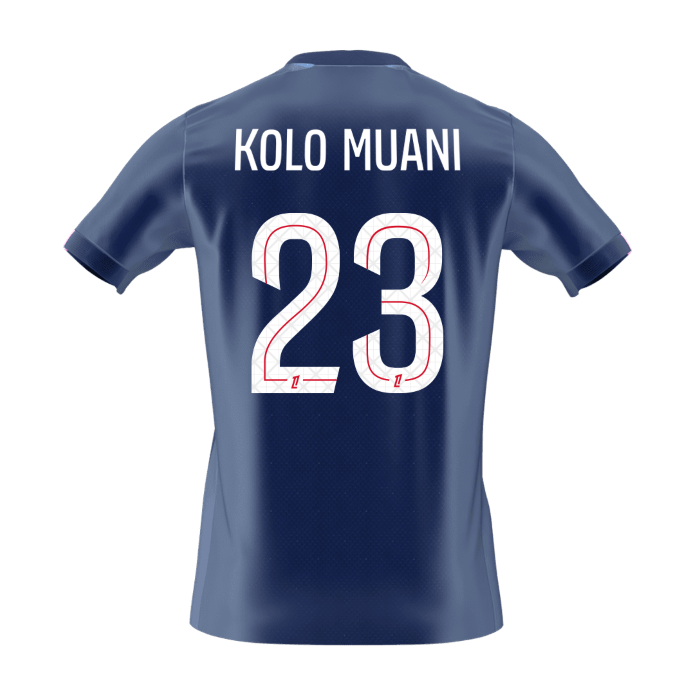KOLO MUANI #23 PSG Home Soccer Jersey 2025/26 - Image 2