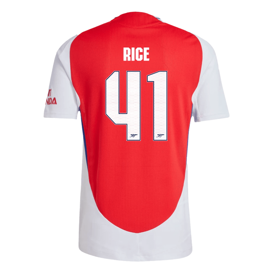 RICE #41 Arsenal Home Soccer Jersey 2024/25 - UCL Player Version - Image 3