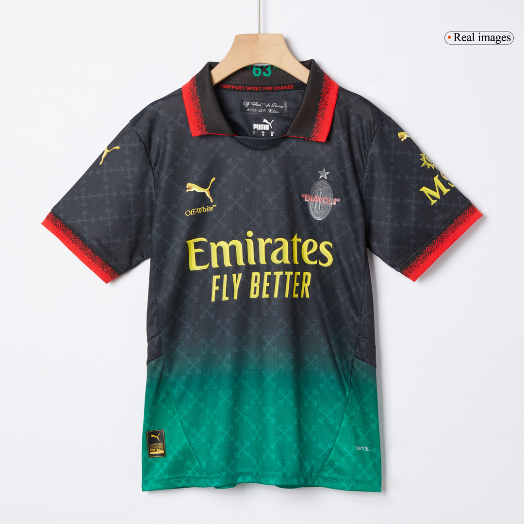 Kid's AC Milan Fourth Away Soccer Jersey Kit(Jersey+Shorts) 2024/25 - Image 4