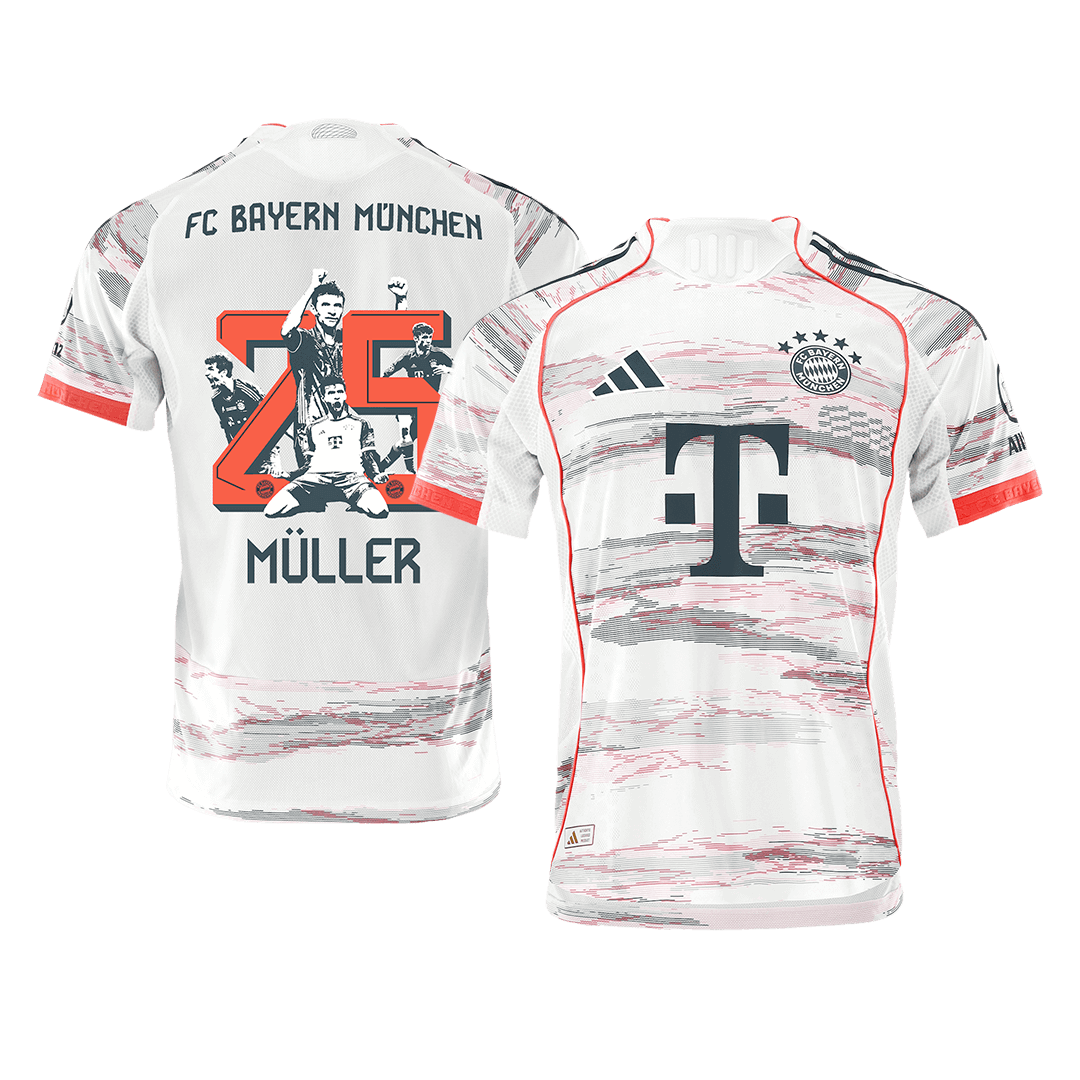 MÜLLER Special #25 Bayern Munich Away Soccer Jersey 2025/26 Player Version