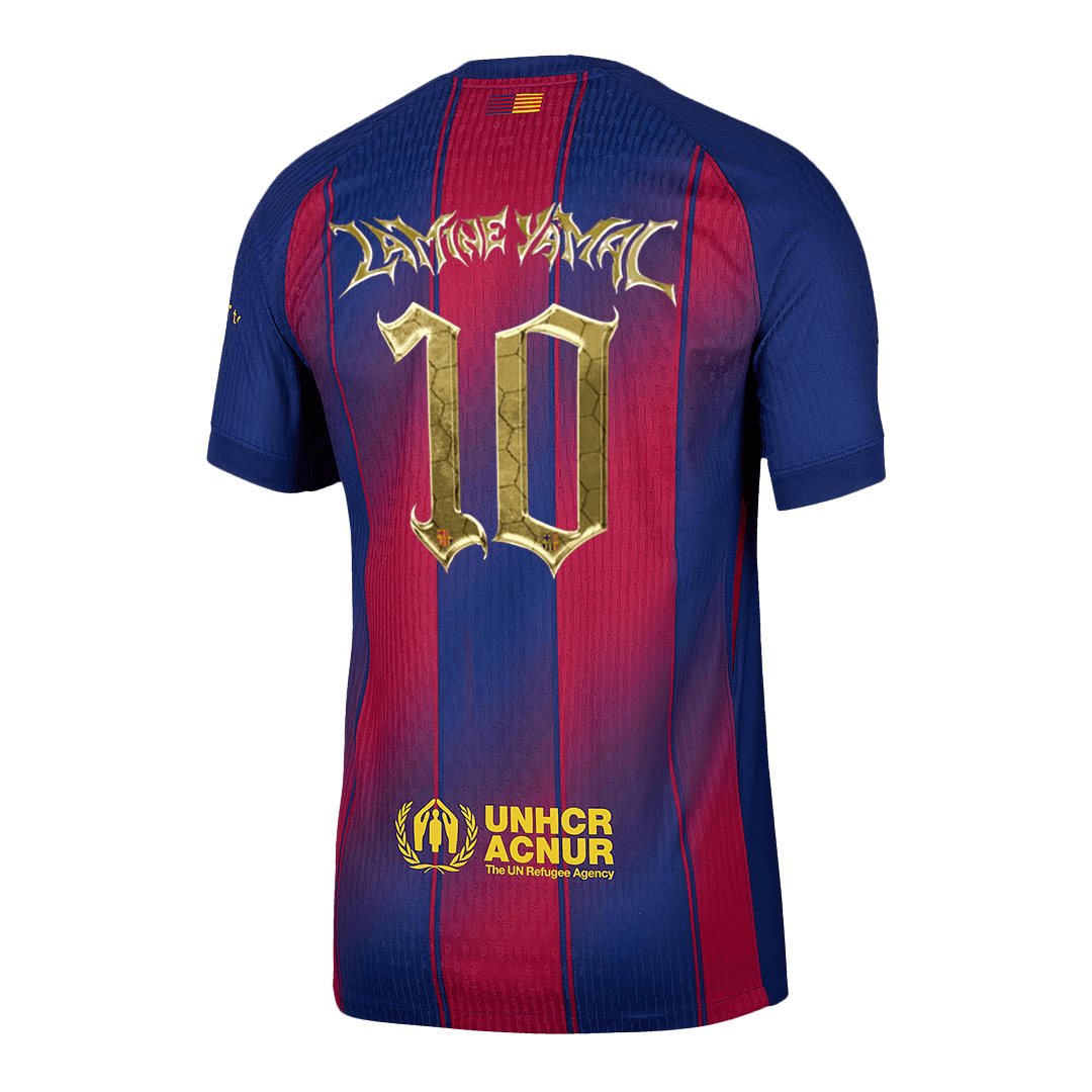 LAMINE YAMAL #10 Barcelona Home Soccer Jersey 2025/26 Player Version - Image 3