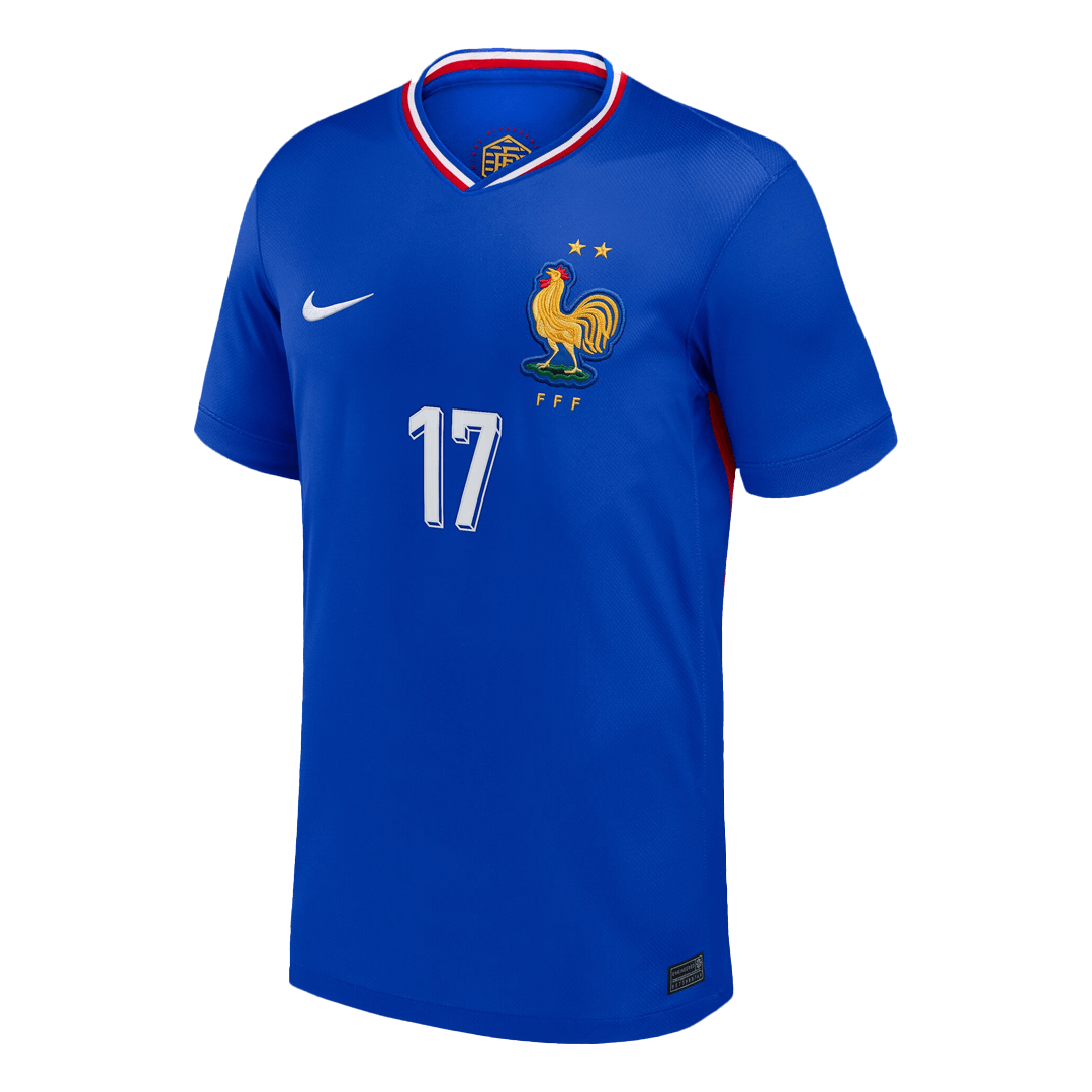 SALIBA #17 France Home Soccer Jersey 2024 - Image 2