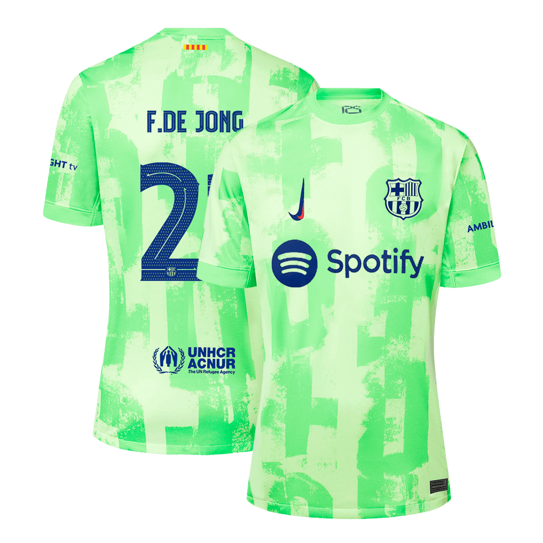 F.DE JONG #21 Barcelona Third Away Soccer Jersey 2024/25 -UCL