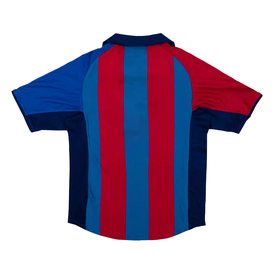 Retro 2001/02 Barcelona Home Soccer Jersey - Image 2