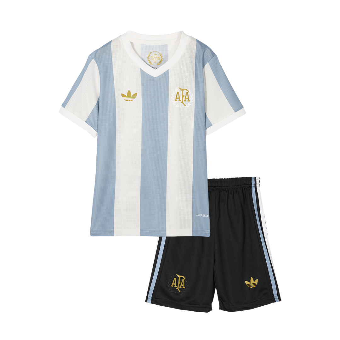 Kid's Argentina Soccer Jersey Kit(Jersey+Shorts) 2024 - Image 3