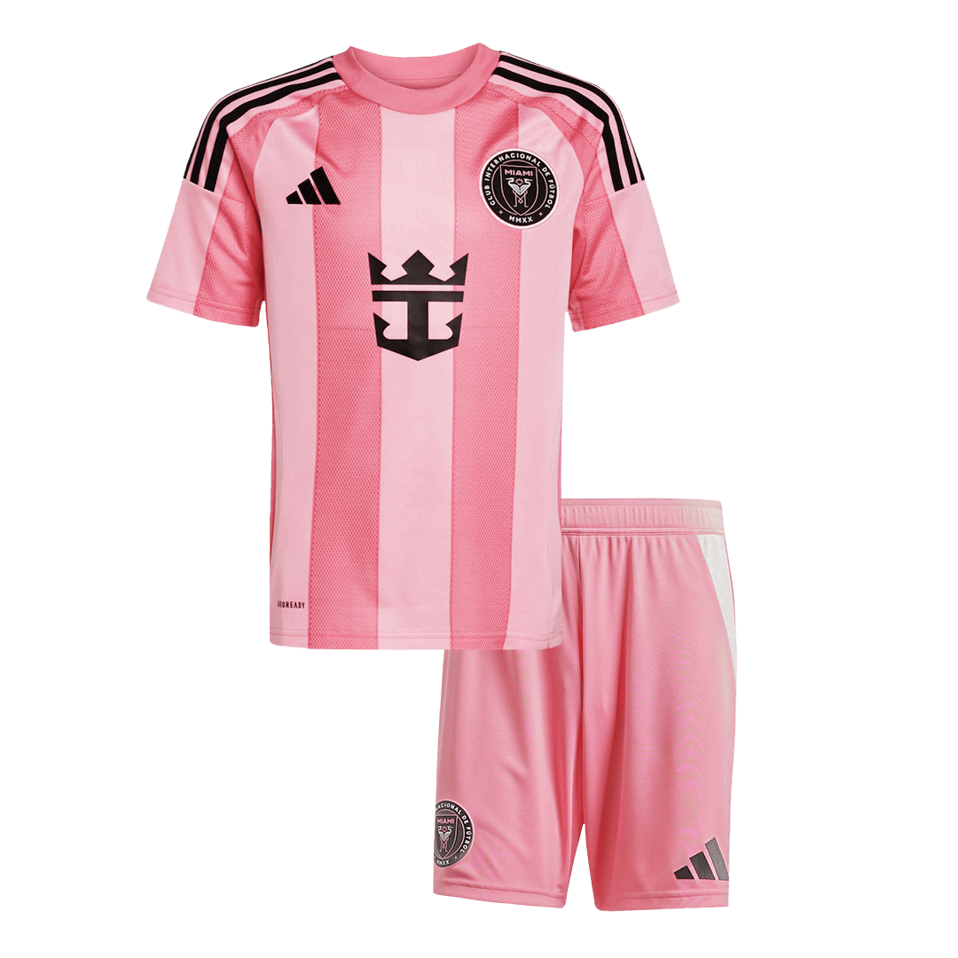 Kid's Inter Miami CF Home Soccer Jersey Kit(Jersey+Shorts) 2025