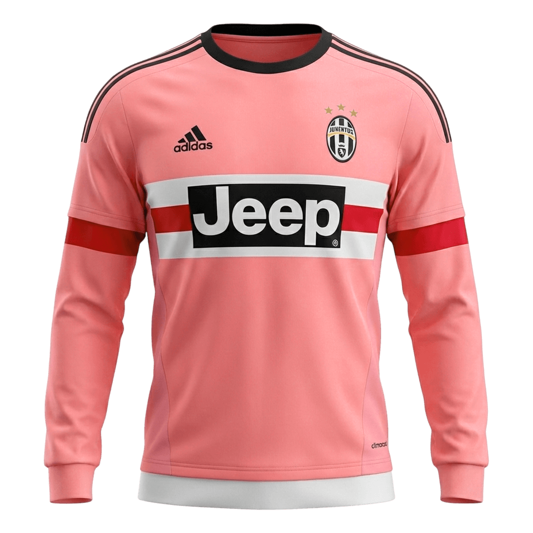 Retro 2015/16 Juventus Away Long Sleeve Soccer Jersey - Image 2