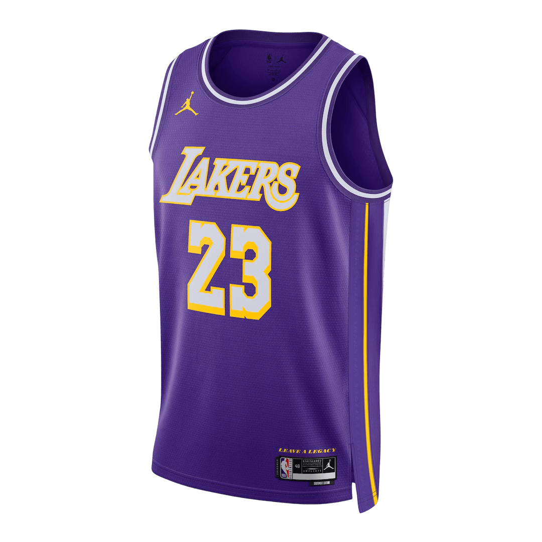 Los Angeles Lakers James #23 Swingman NBA Jersey - Statement Edition - Image 2