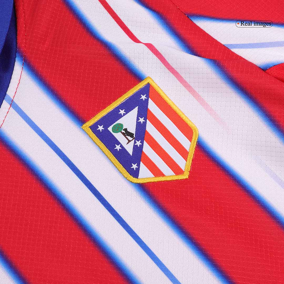 Kid's Atletico Madrid Home Soccer Jersey Kit(Jersey+Shorts+Socks) 2024/25 - Image 7