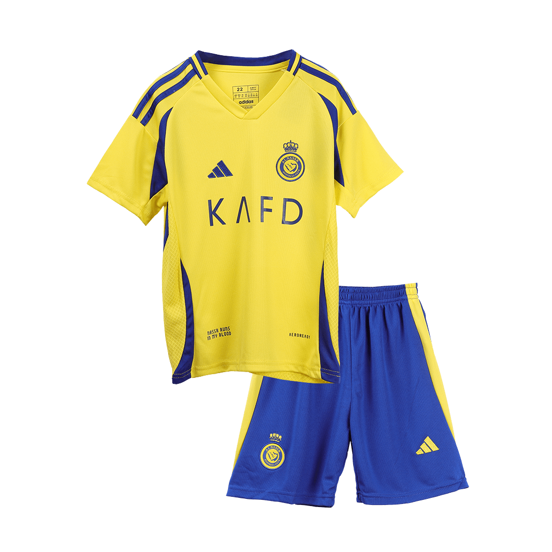 Kid's RONALDO #7 Al Nassr Home Soccer Jersey Kit(Jersey+Shorts) 2024/25 - Image 3