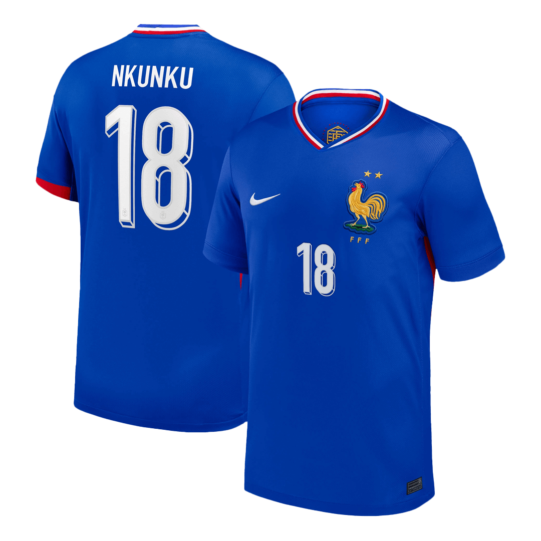 NKUNKU #18 France Home Soccer Jersey 2024