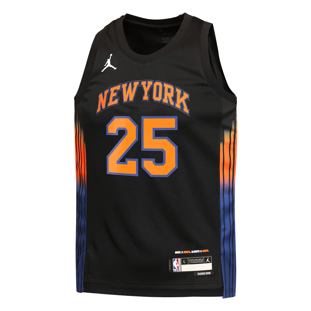 New York Knicks BRIDGES #25 Swingman NBA Jersey - Statement Edition - Image 2