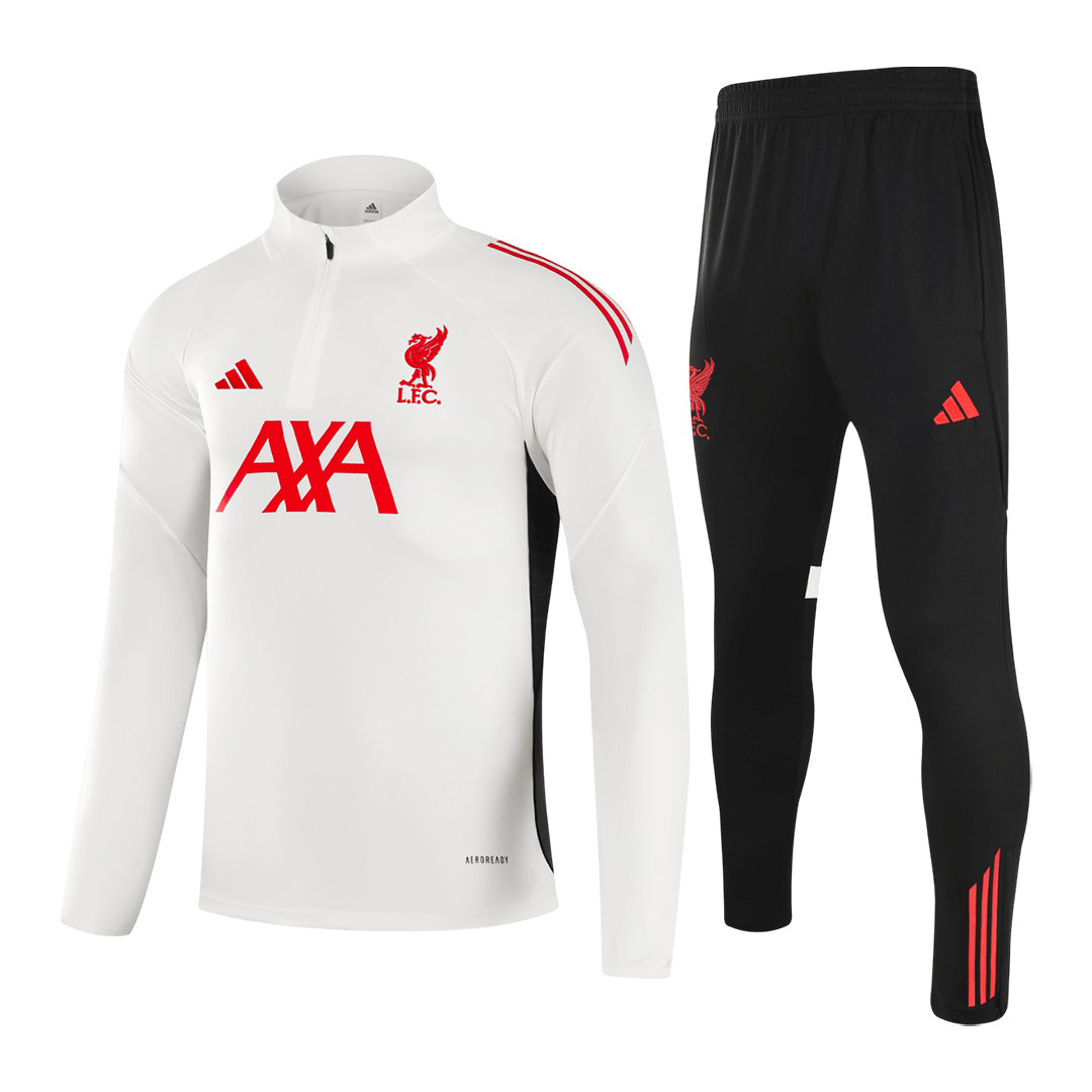 Kid's Liverpool Zipper Sweatshirt Kit(Top+Pants) 2025/26