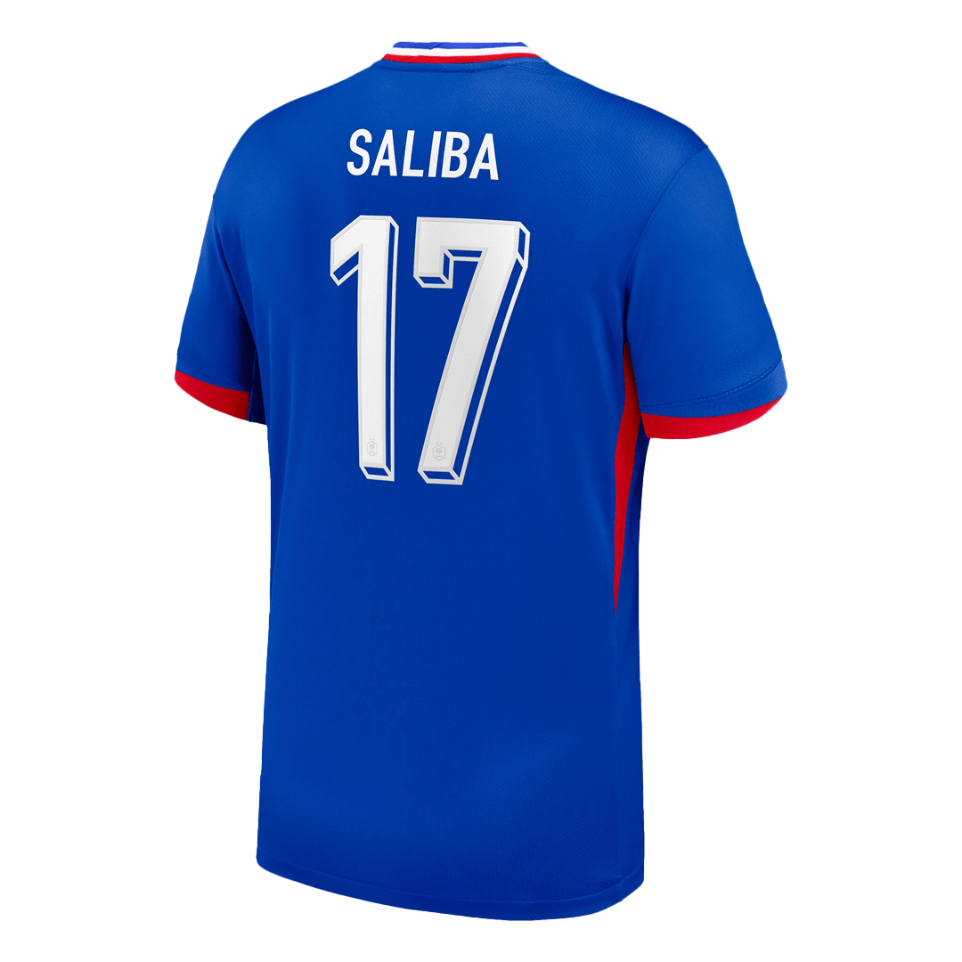 SALIBA #17 France Home Soccer Jersey 2024 - Image 3