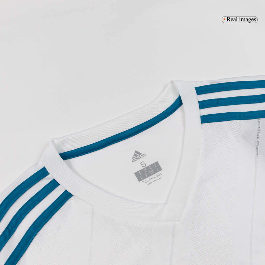 Retro MODRIĆ #10 2017/18 Real Madrid Home Long Sleeve Soccer Jersey - Image 4