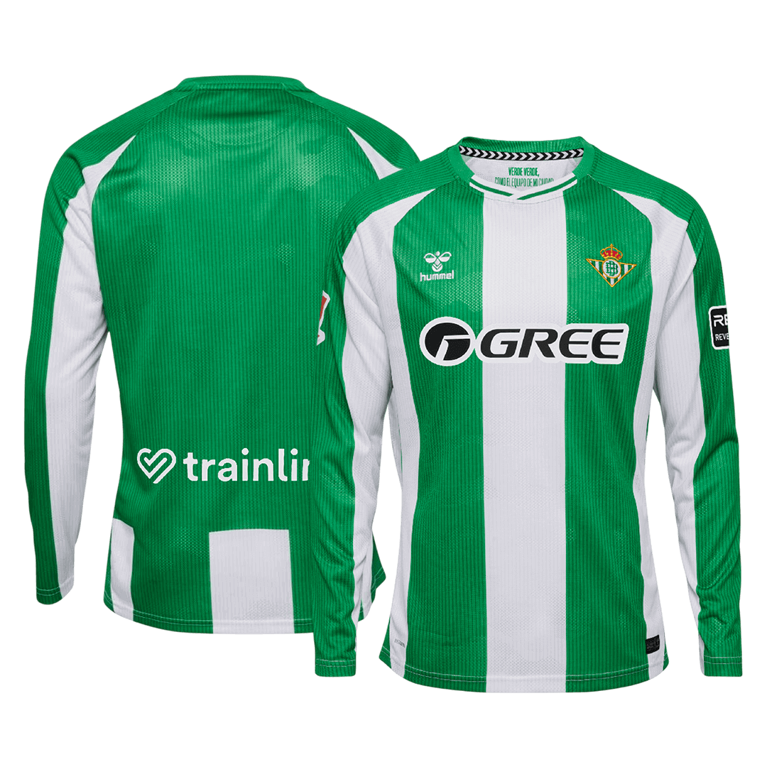 Real Betis Home Long Sleeve Soccer Jersey 2025/26 - Image 3
