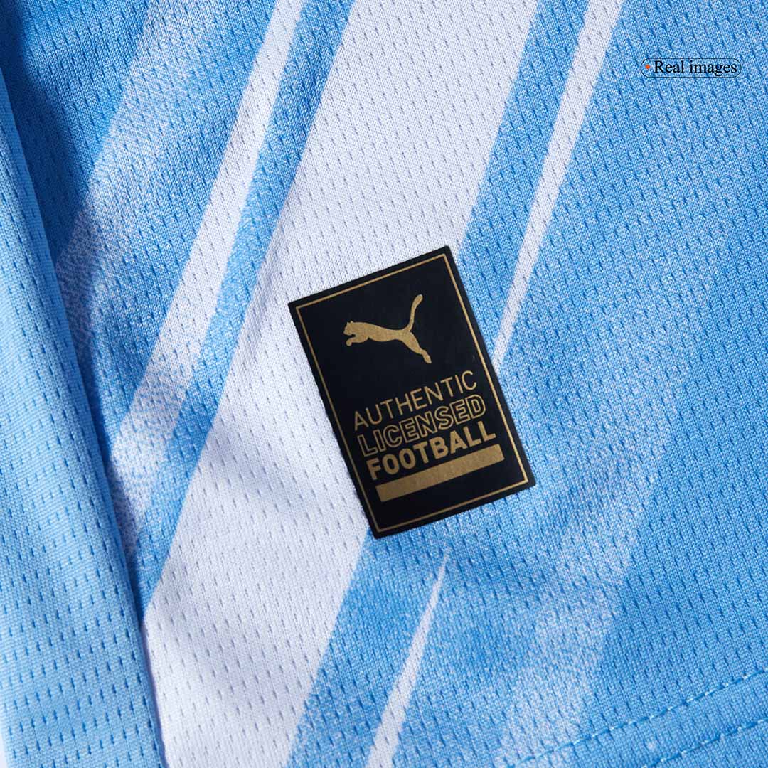 Kid's Manchester City Home Soccer Jersey Kit(Jersey+Shorts+Socks) 2025/26 - Image 13