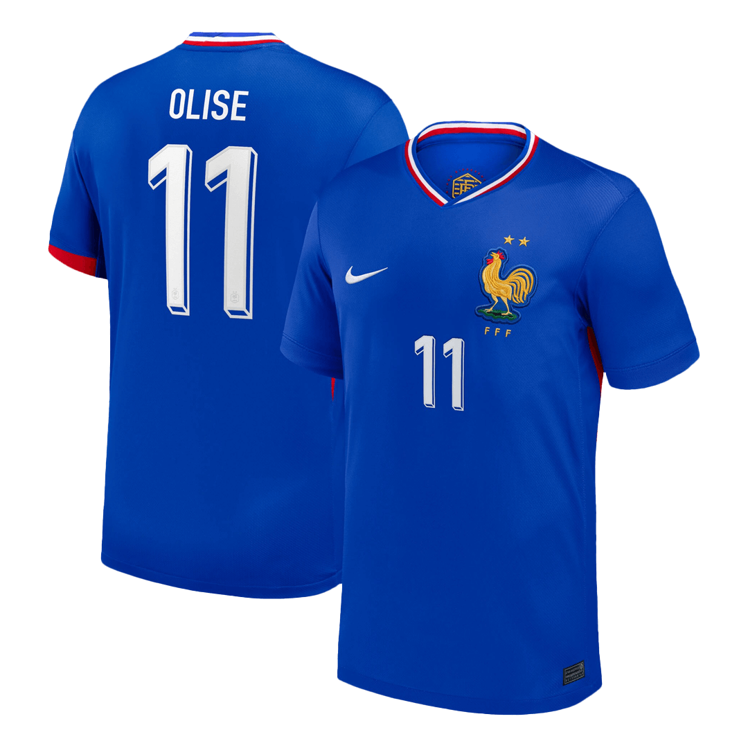 OLISE #11 France Home Soccer Jersey 2024