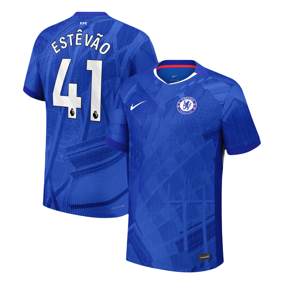 ESTÊVÃO #41 Chelsea Home Soccer Jersey 2025/26 Player Version