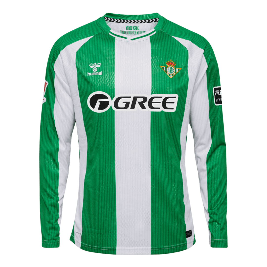 Real Betis Home Long Sleeve Soccer Jersey 2025/26