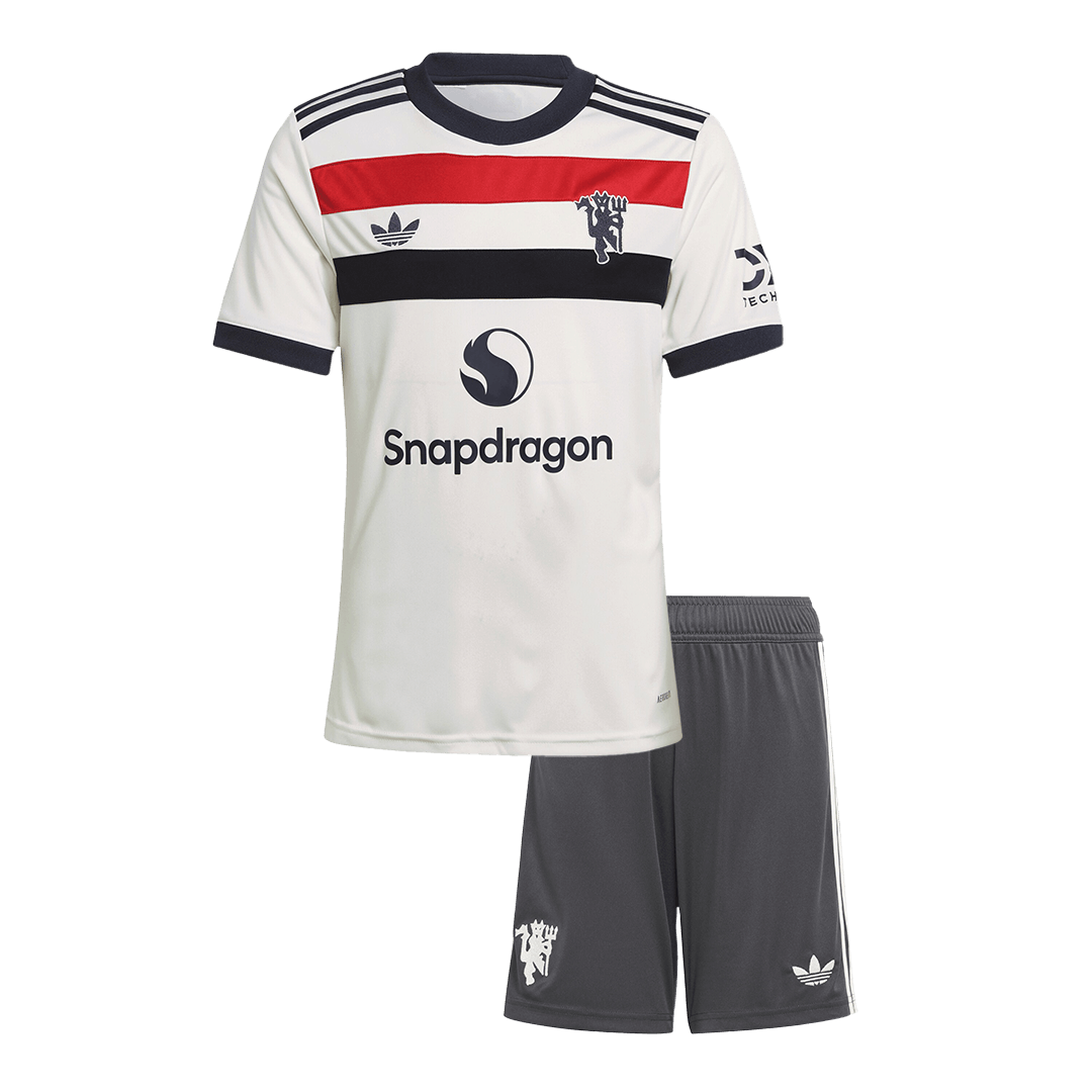 Kid's Manchester United Third Away Soccer Jersey Kit(Jersey+Shorts) 2024/25