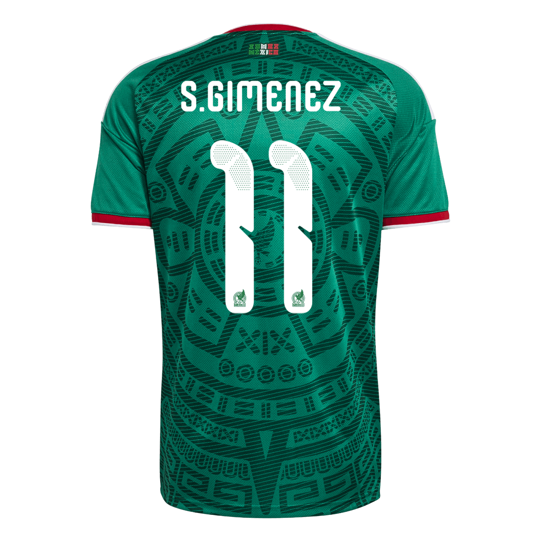 S.GIMENEZ #11 Mexico Home Soccer Jersey 2026 - Image 3