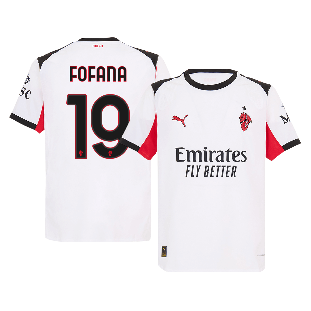 Authentic FOFANA #19 AC Milan Away Soccer Jersey 2025/26 - Image 4
