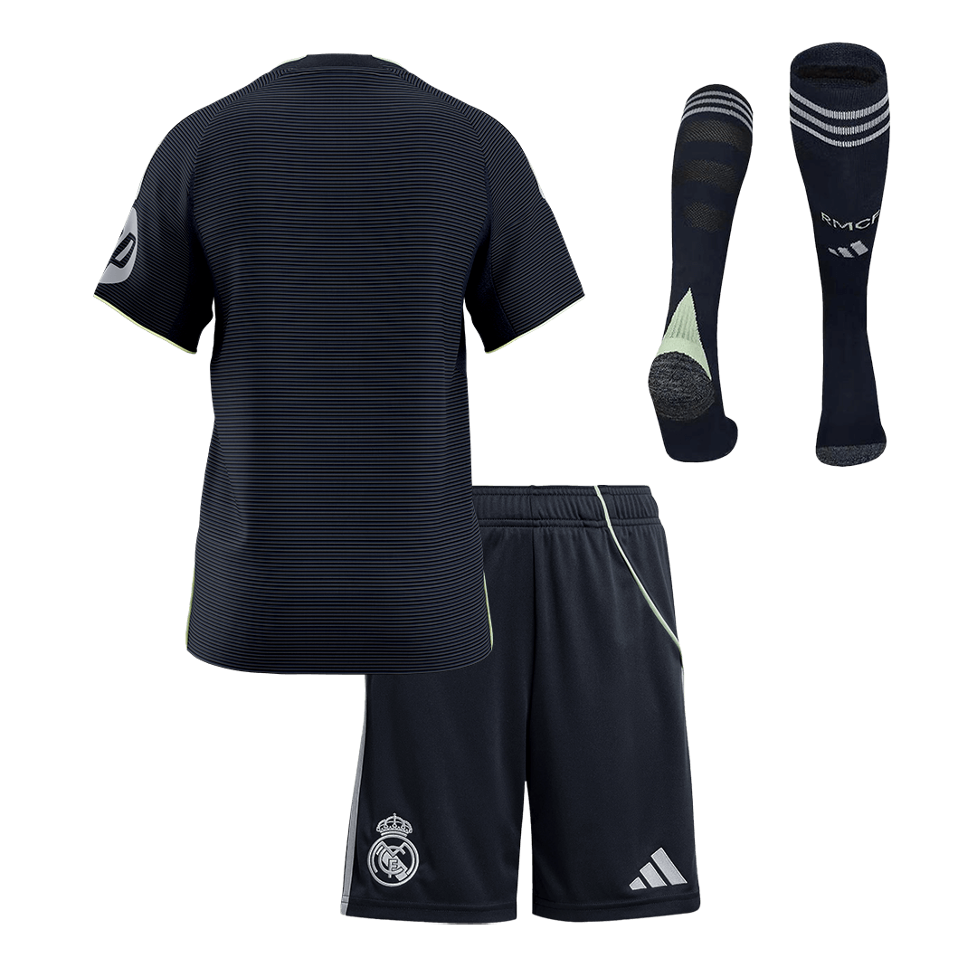 Kid's Real Madrid Away Soccer Jersey Kit(Jersey+Shorts+Socks) 2025/26 - Image 2