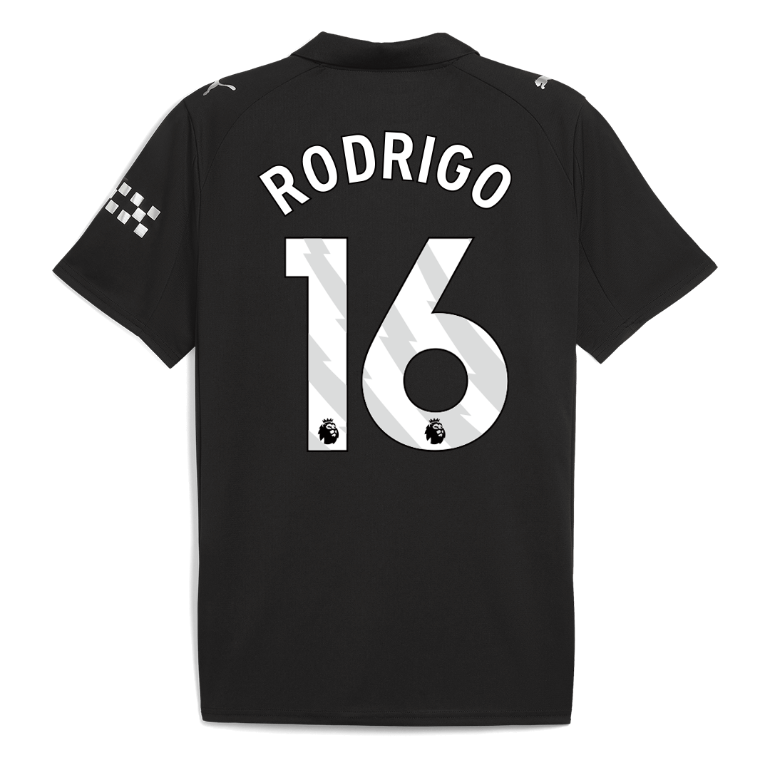 RODRIGO #16 Manchester City Away Soccer Jersey 2025/26 - Image 3