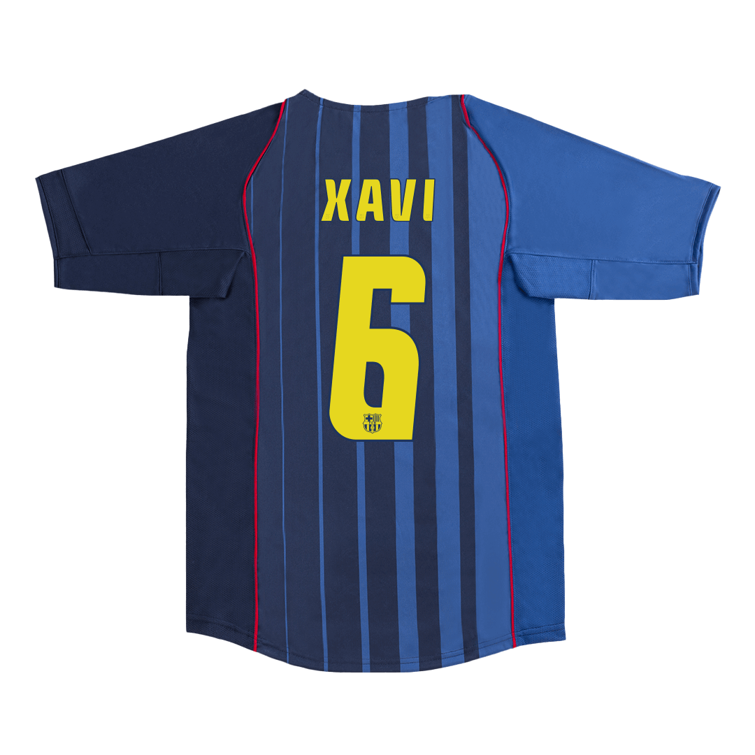 Retro XAVI #6 2004/05 Barcelona Away Soccer Jersey