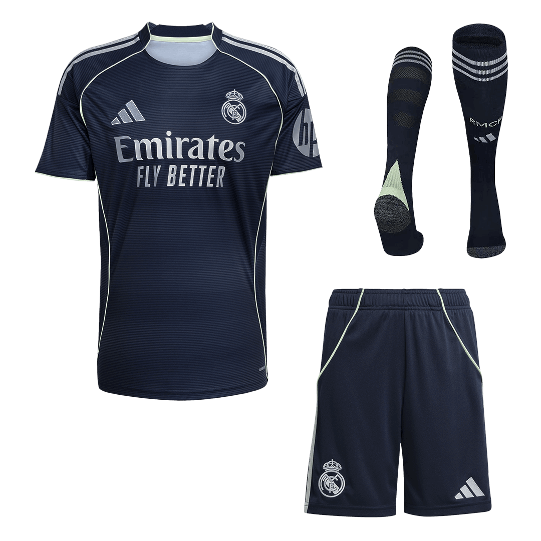 Real Madrid Away Soccer Jersey Kit(Jersey+Shorts+Socks) 2025/26