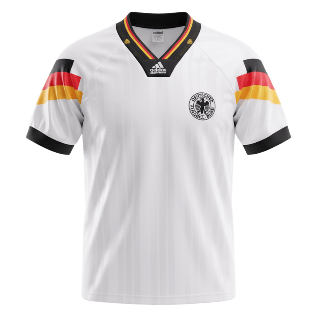 Retro 1992 Germany Home Soccer Jersey - Image 4